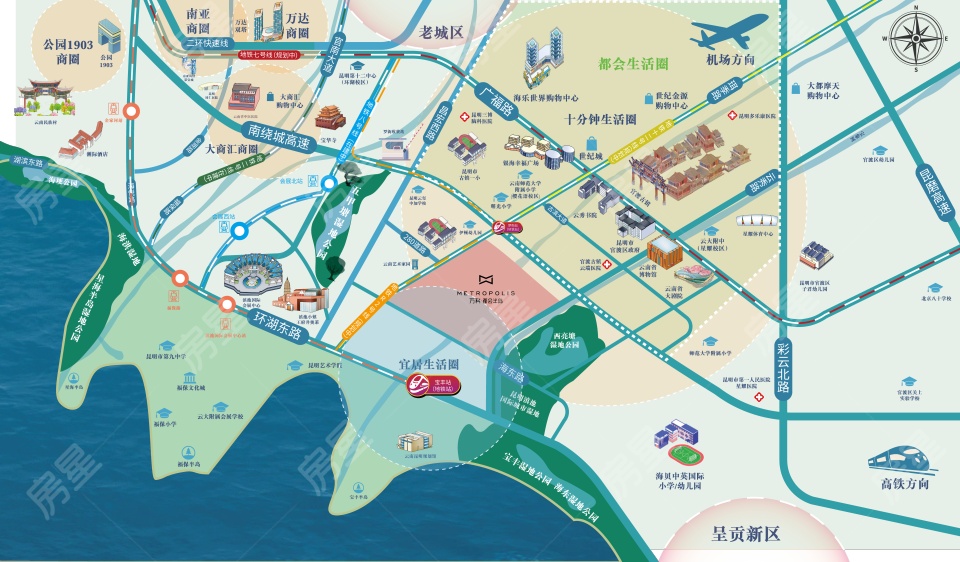 萬科都會半島一期區(qū)位圖