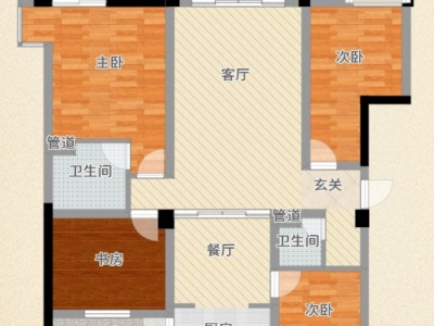 4室2厅3阳台 桂鑫园户型图