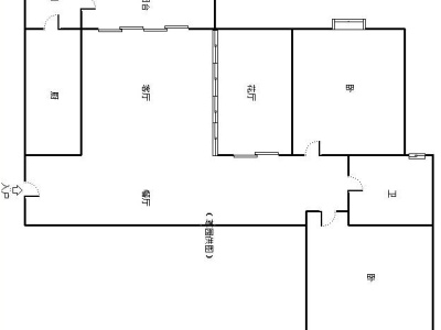3室2厅1阳台 新亚洲水木清华户型图