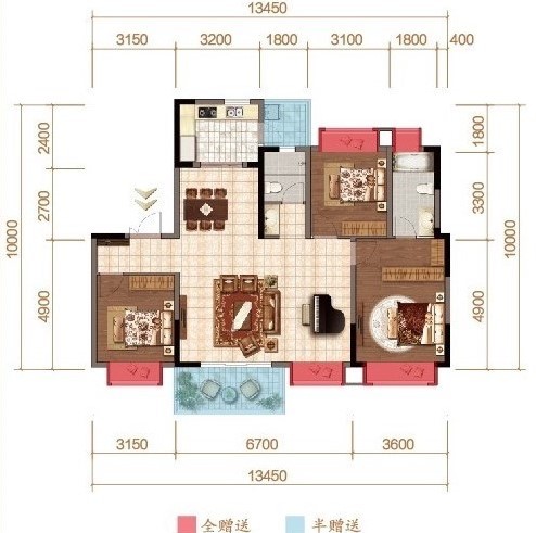 華僑城公園悅府戶型圖