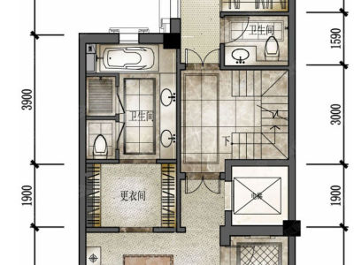 6室2厅4阳台 公园1903-康醍先生别墅户型图