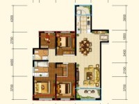 4室2廳1陽臺 紅星天鉑戶型圖