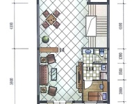 5室2廳3陽(yáng)臺(tái) 海東俊園一期別墅戶型圖