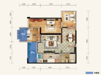 3室2廳 俊發(fā)盛唐城戶型圖