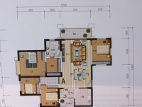 4室1廳1陽臺 未名城A3戶型圖