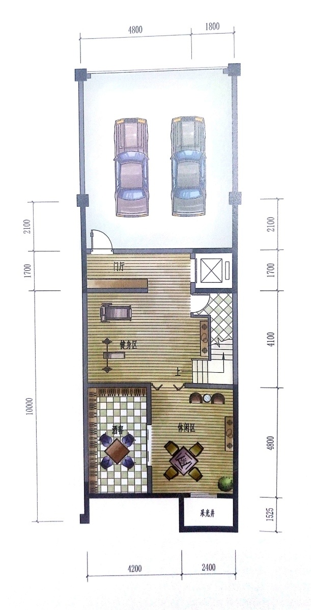 5室2廳3陽(yáng)臺(tái) 海東俊園一期別墅戶型圖