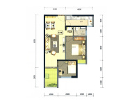 3室2廳1陽(yáng)臺(tái) 俊發(fā)城金盞苑戶型圖