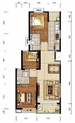 3室2廳 恒大玖瓏灣三期