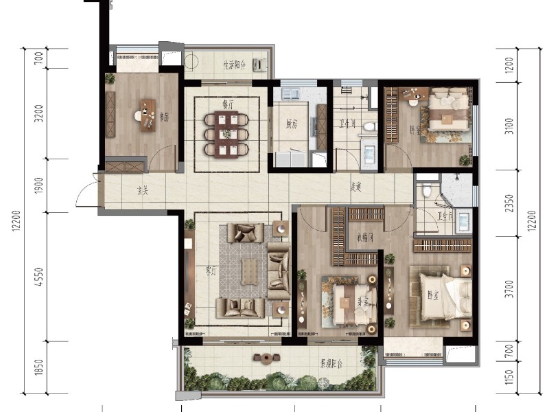昆明融创文旅城a22地块户型详情