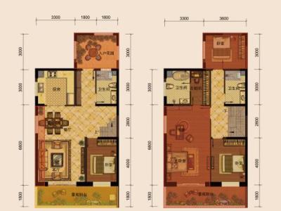 4室2厅2阳台 林肯公园四期户型图