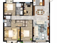 4室2廳 俊發(fā)城逸璟峰一期戶型圖