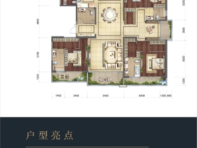 6室3厅3阳台 金科江湖海户型图