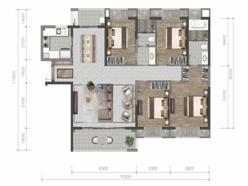 招商雍華府戶型圖