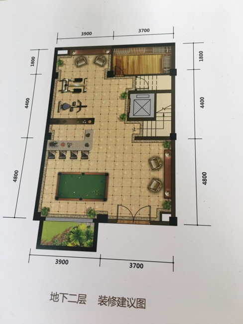 5室2廳3陽臺 中鐵水岸青城A1地塊別墅戶型圖