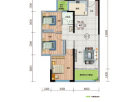 3室2廳 招商翰林大觀A5地塊戶型圖