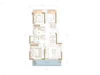 3室2廳1陽臺 陽光城文瀾公館T003地塊戶型圖