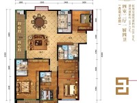 4室2廳2陽臺 瑞鼎城一期戶型圖