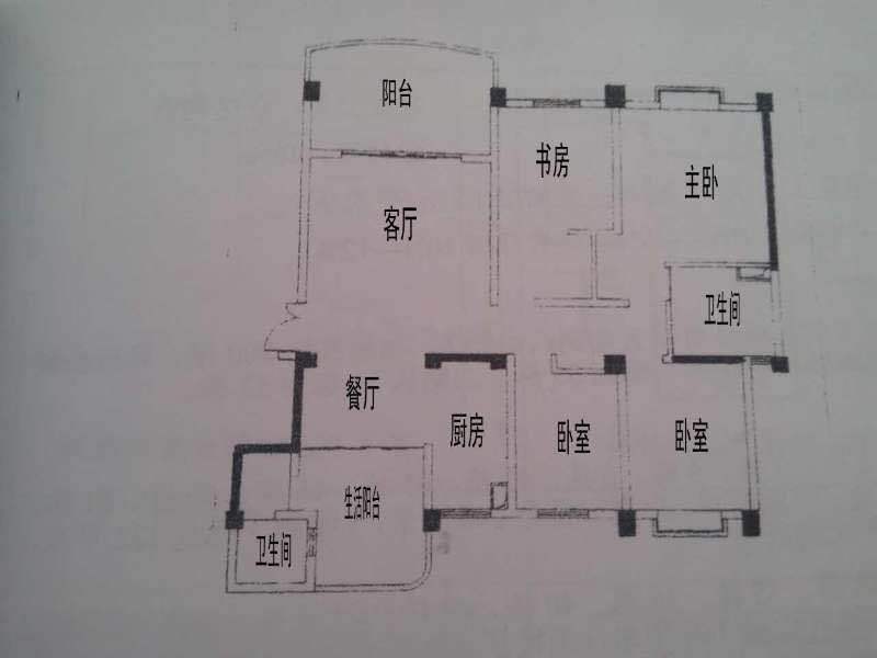 4室2厅 广源小区一组团户型图