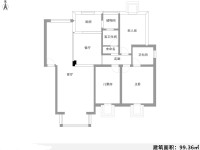 4室2廳1陽臺 佳湖花園戶型圖