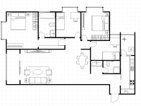 4室2廳2陽臺 恒泰滇池名門壹號院水語自然苑戶型圖