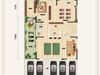 6室3廳4陽臺 華夏御府天璟灣別墅戶型圖