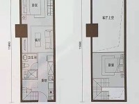 2室2廳 北大資源博泰城公寓戶型圖