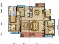 4室2廳 中鐵諾德山海春風(fēng)A14地塊戶型圖