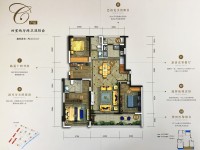 4室2廳2陽臺(tái) 萬科銀海泊岸瀾庭戶型圖