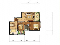 5室2廳2陽臺 佳兆業(yè)壹號公館戶型圖