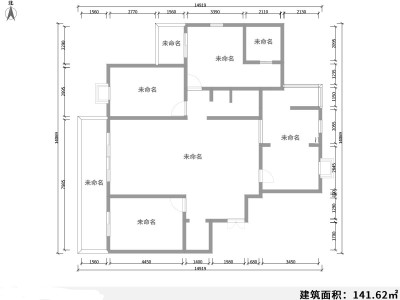 4室2廳 天水嘉園戶型圖