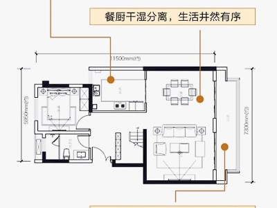 5室2厅1阳台 中海云麓九里一期别墅户型图
