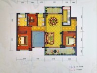 4室2廳2陽(yáng)臺(tái) 中海龍泉公館戶型圖