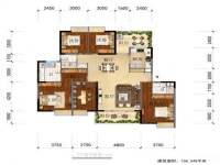 4室2廳2陽臺(tái) 長水航城戶型圖