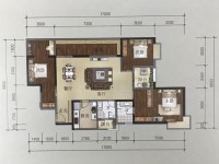 4室2廳1陽臺 潤城四區(qū)戶型圖