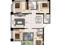 4室2廳 天驕北麓北區(qū)戶型圖
