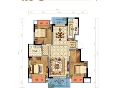 3室2廳2陽臺 金茂國際新城擎云苑