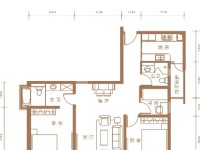 3室2廳1陽臺 江東境界戶型圖