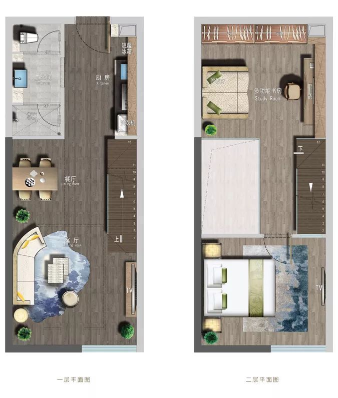 2室1厅 西南驿公寓户型图