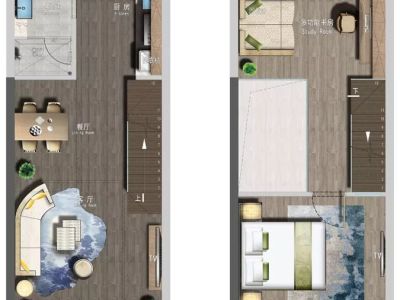 2室2厅1阳台 西南驿公寓户型图