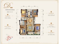 4室1廳1陽臺 萬科銀海泊岸觀瀾戶型圖