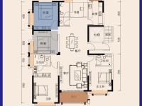 5室2廳2陽臺 筑友雙河灣博雅苑戶型圖