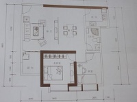 3室2廳1陽(yáng)臺(tái) 云安陽(yáng)光城戶(hù)型圖