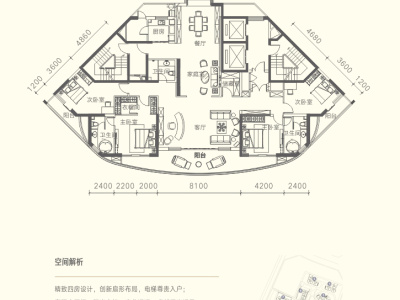 5室2厅4阳台 山海湾（滇池国际会展中心山海湾）户型图