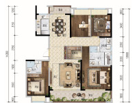 5室2廳 昆明融創(chuàng)文旅城九云府北區(qū)戶型圖