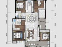 4室2廳 君庭云邸A1地塊戶型圖