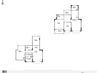 5室2廳3陽臺 龍江雅苑戶型圖