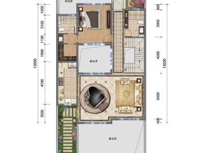 5室3厅4阳台 中铁诺德山海春风A14地块别墅户型图