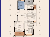 4室2廳2陽臺 筑友雙河灣金榜苑戶型圖