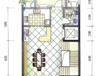 5室2廳3陽(yáng)臺(tái) 海東俊園一期別墅戶型圖