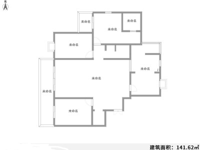 4室2廳 天水嘉園戶型圖
